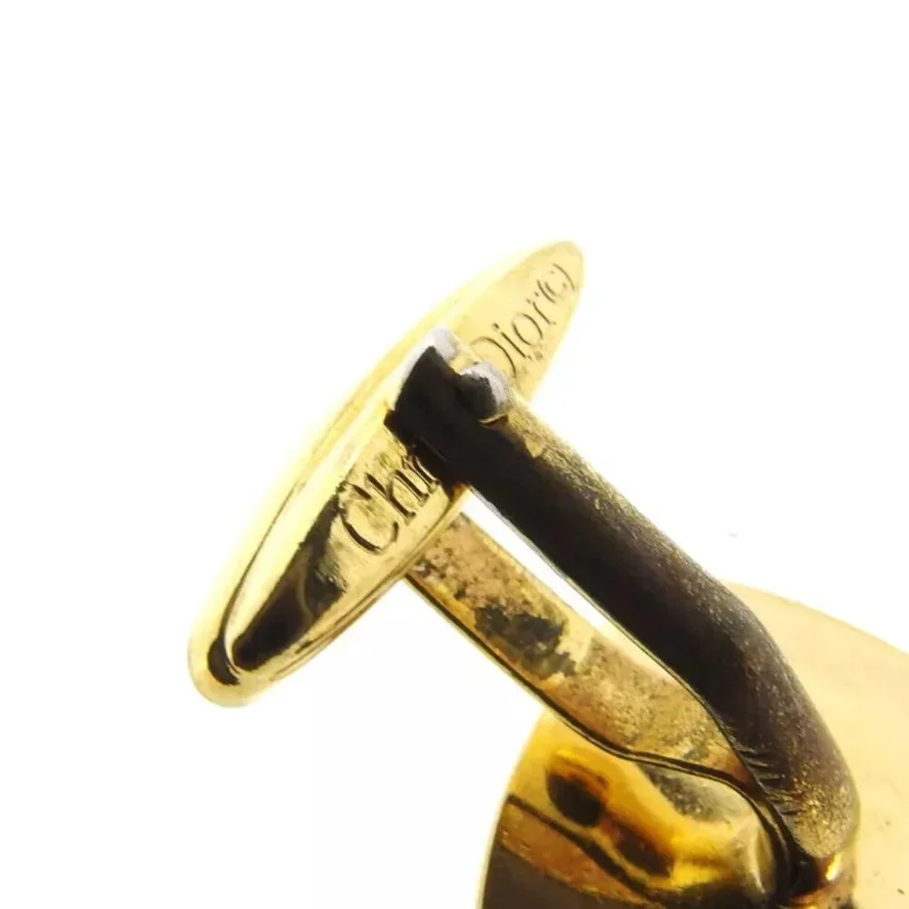 Dior cuff CD mark gold-plated Authentic used T16860